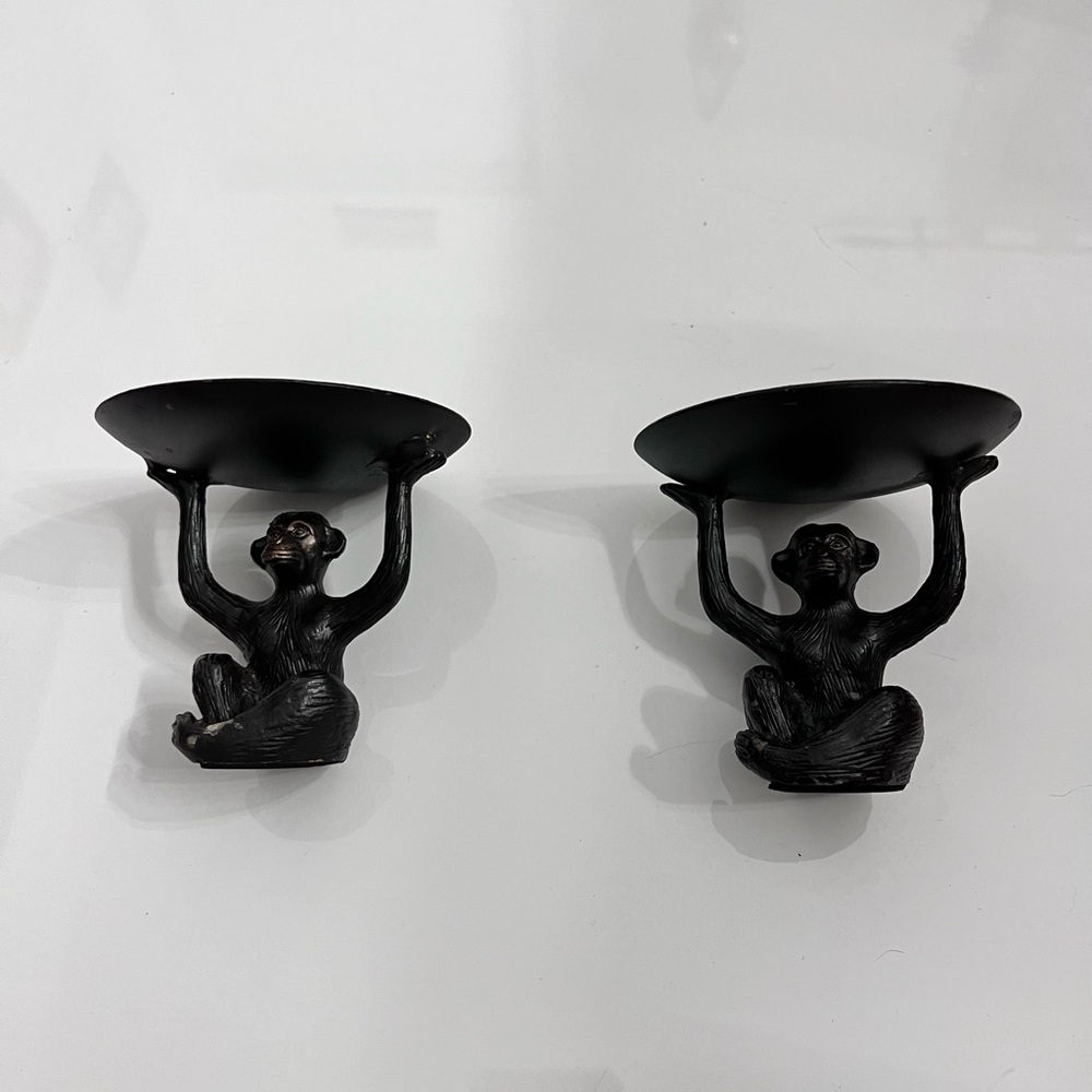 Monkey 🐵 candle holders set